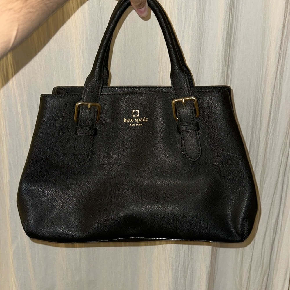 Kate spade black leather purse